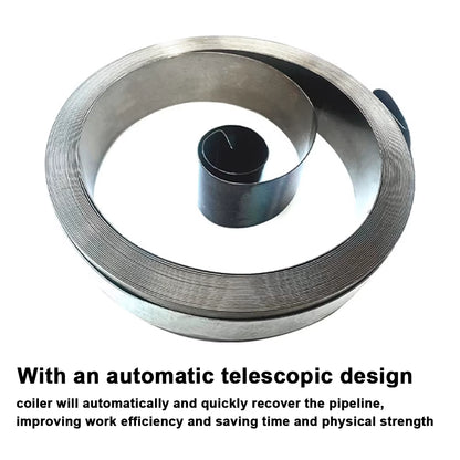 8Mm Automatic Retractable Hose Reel Car Wash Garden Irrigation Water Tube Holder Wall Mount High Pressure Waterpipes Roller