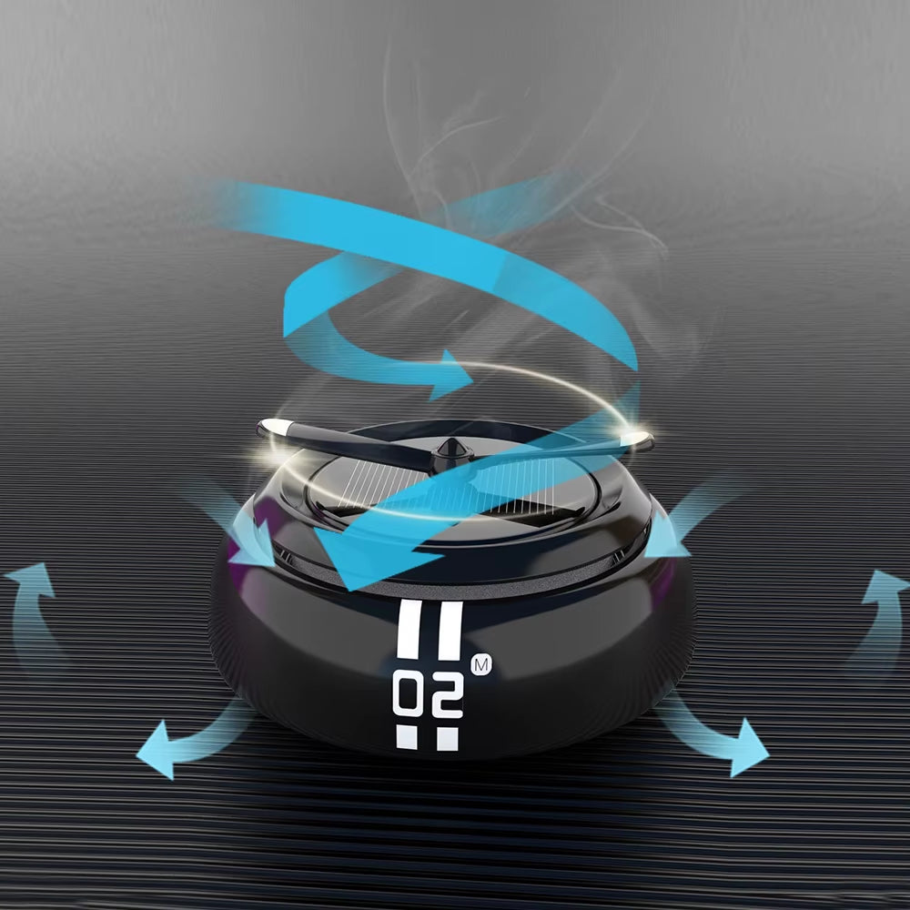 Solar Energy Sensing Car Perfume Rotating under Sunlight Car Interior Decorations Remove Odor Car Air Freshener Car Fragrance