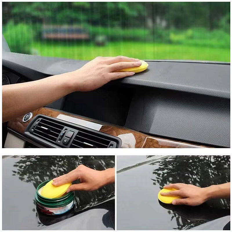 Car round Waxing Polish Sponges High Density Foam Applicator Pads Curing and Polishing Sponges Car Detailing Tools Car Wash