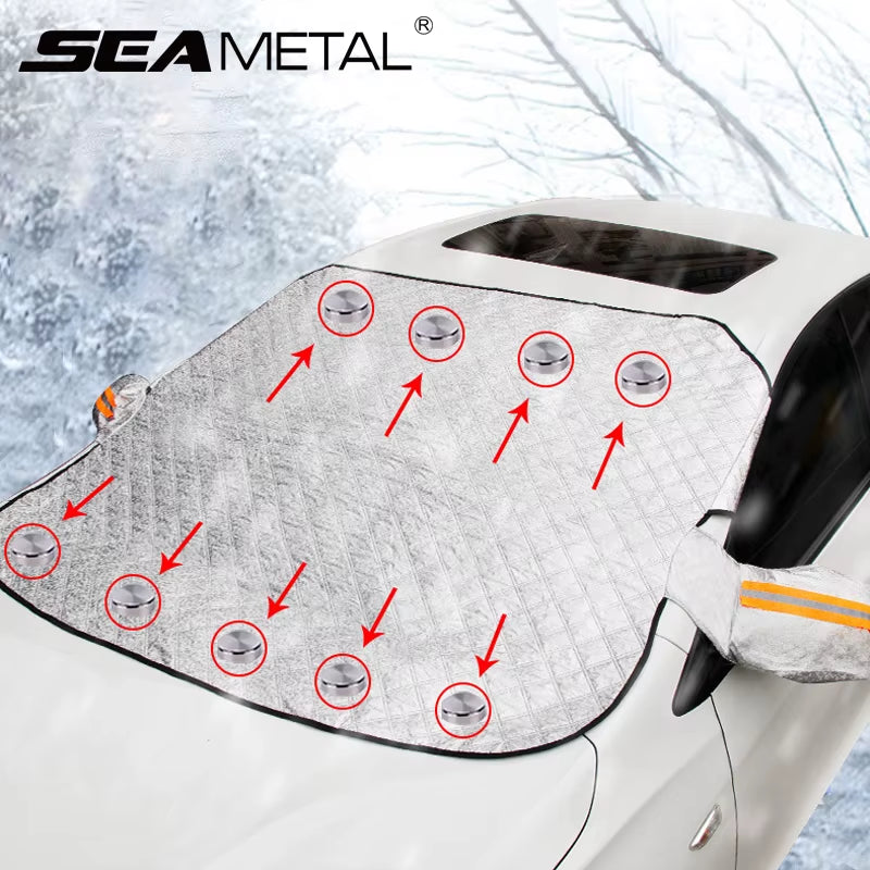 Car Snow Cover Car Cover Windshield Sunshade Outdoor Waterproof anti Ice Frost Auto Protector Winter Automobiles Exterior Cover