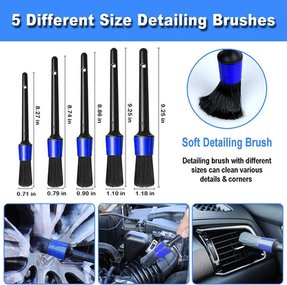 14Pcs Car Interior Detailing Kit
